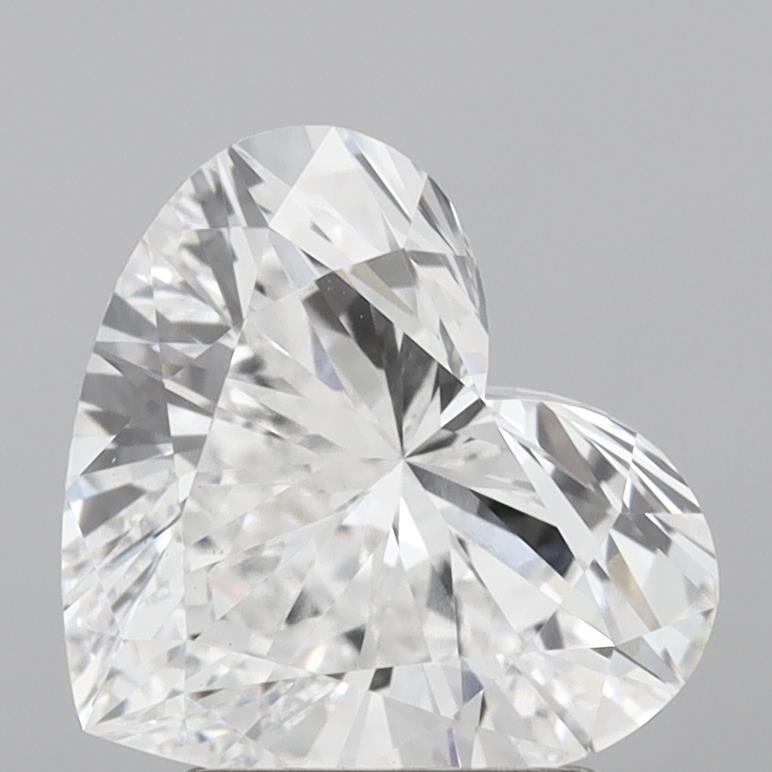 Diamant cultivé en laboratoire, taille cœur, 2,08 carats, VS1D