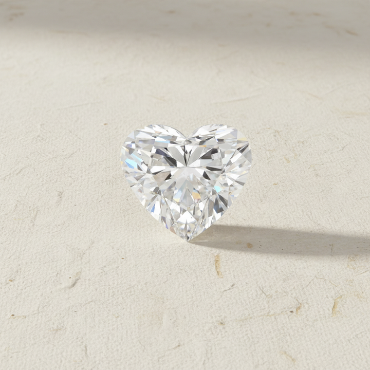 2.08 Carat Heart Cut Lab Grown Diamond VS2 D Color IGI Certified

