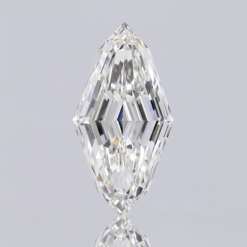 2.08 Carat Lozenge Lab Grown Diamond, VVS1/F