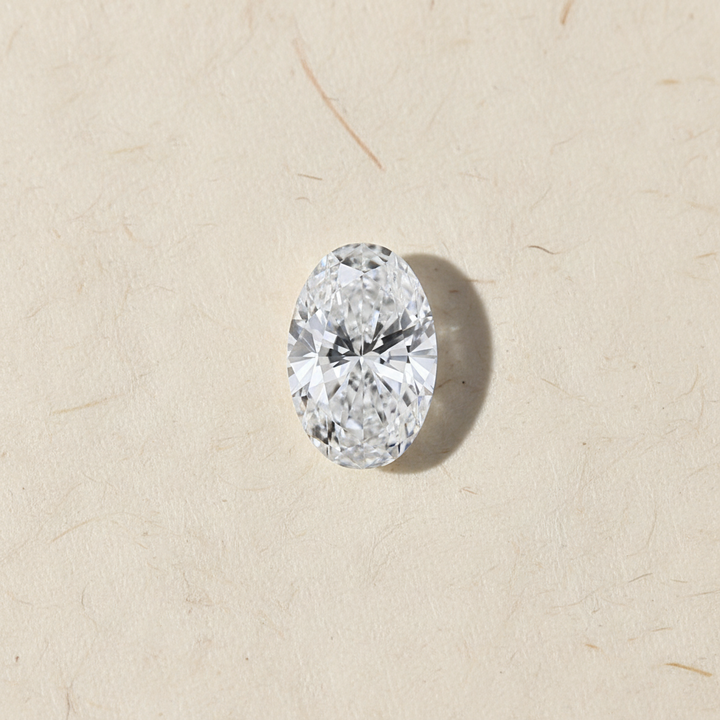 2,08 karaat ovaal geslepen laboratoriumdiamant, VVS2/F