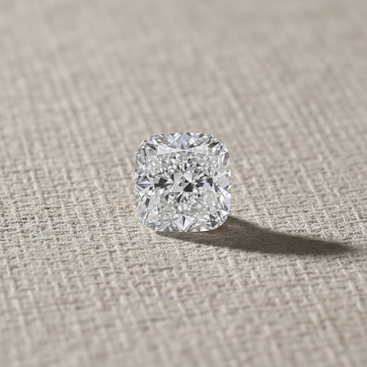 Diamant cultivé en laboratoire taille coussin de 2,09 carats, VVS2/D
