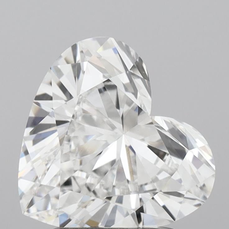 Diamant cultivé en laboratoire, taille cœur, 2,09 carats, VS1D