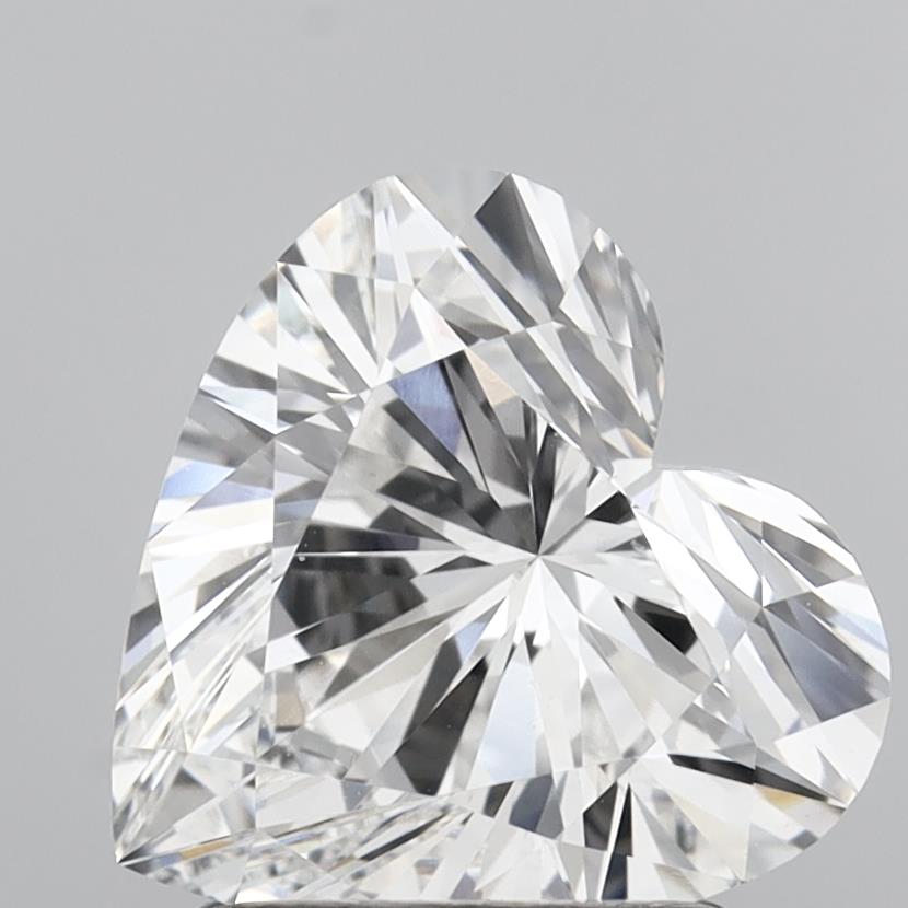 2.09 Carat Heart Cut Lab Grown Diamond VVS2E