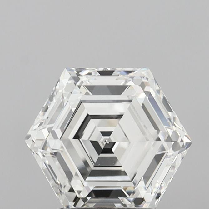 Diamant cultivé en laboratoire de taille hexagonale de 2,09 carats VVS2E