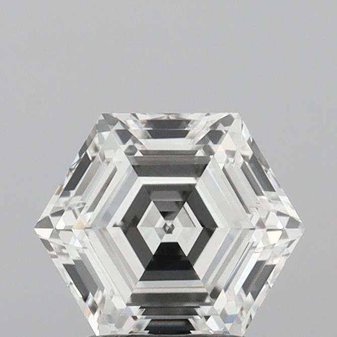 2.09 Carat Hexagonal Cut Lab Grown Diamond VVS2F
