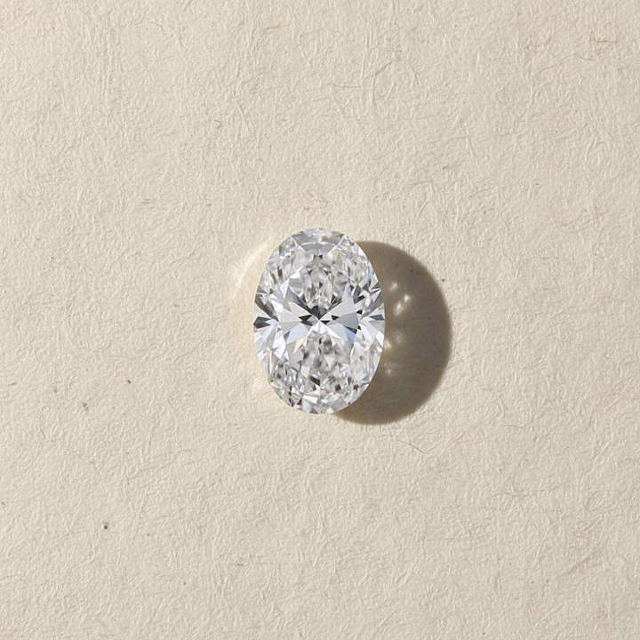 Diamant ovale cultivé en laboratoire de 2,09 carats, VVS1/E