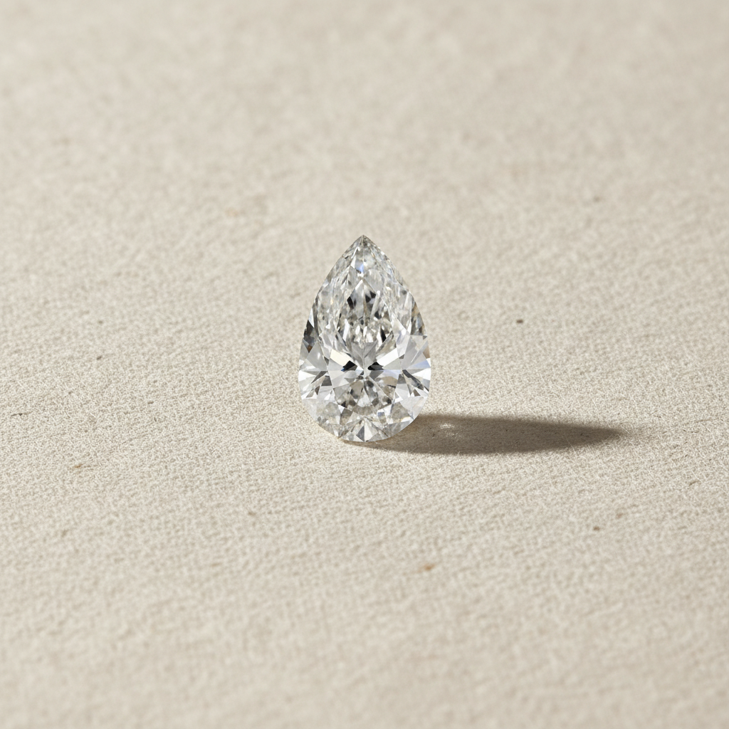 2.09 Carat Pear Cut Lab Grown Diamond VS1 F Color IGI Certified
