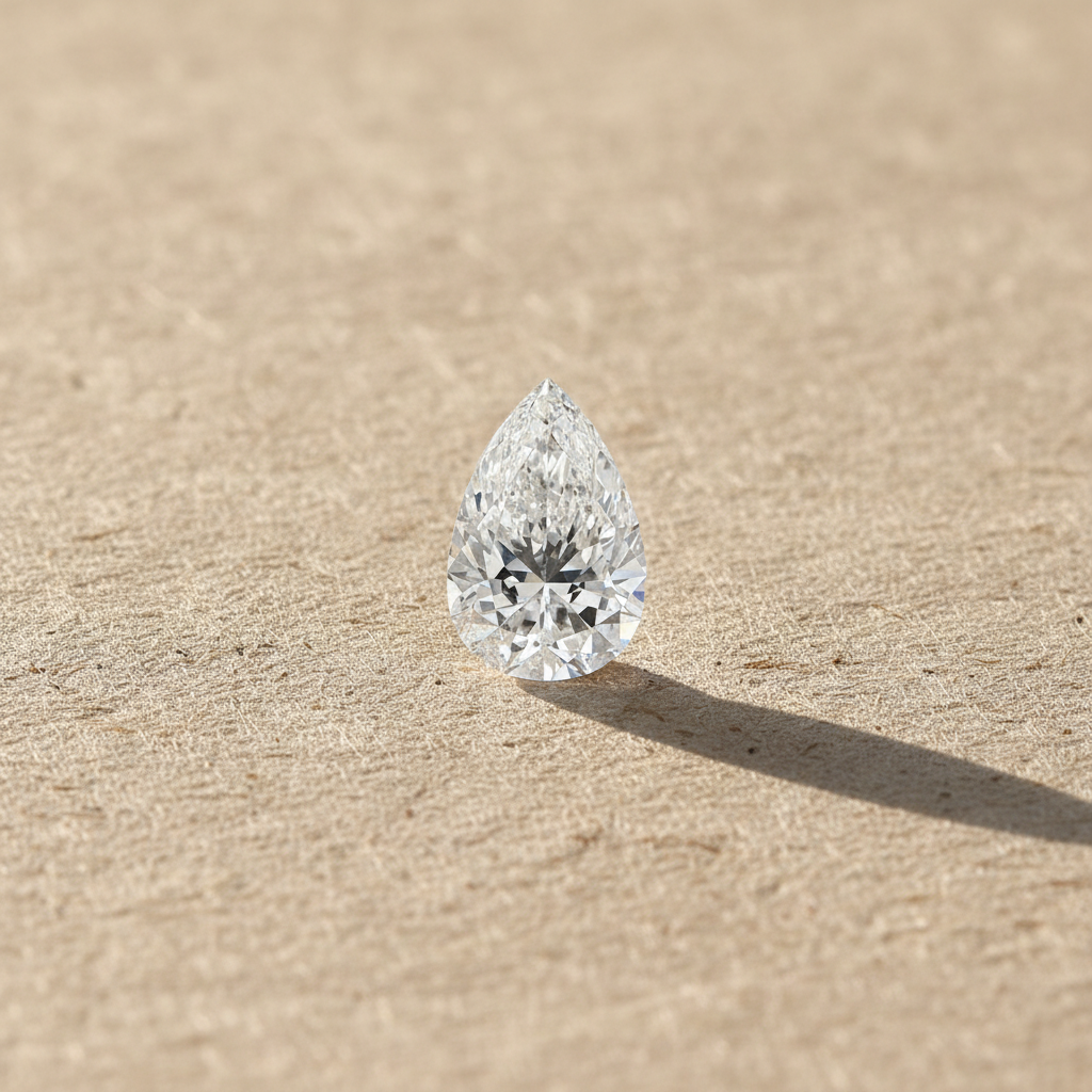 2.09 Carat Pear Cut Lab Grown Diamond VS2 F Color IGI Certified
