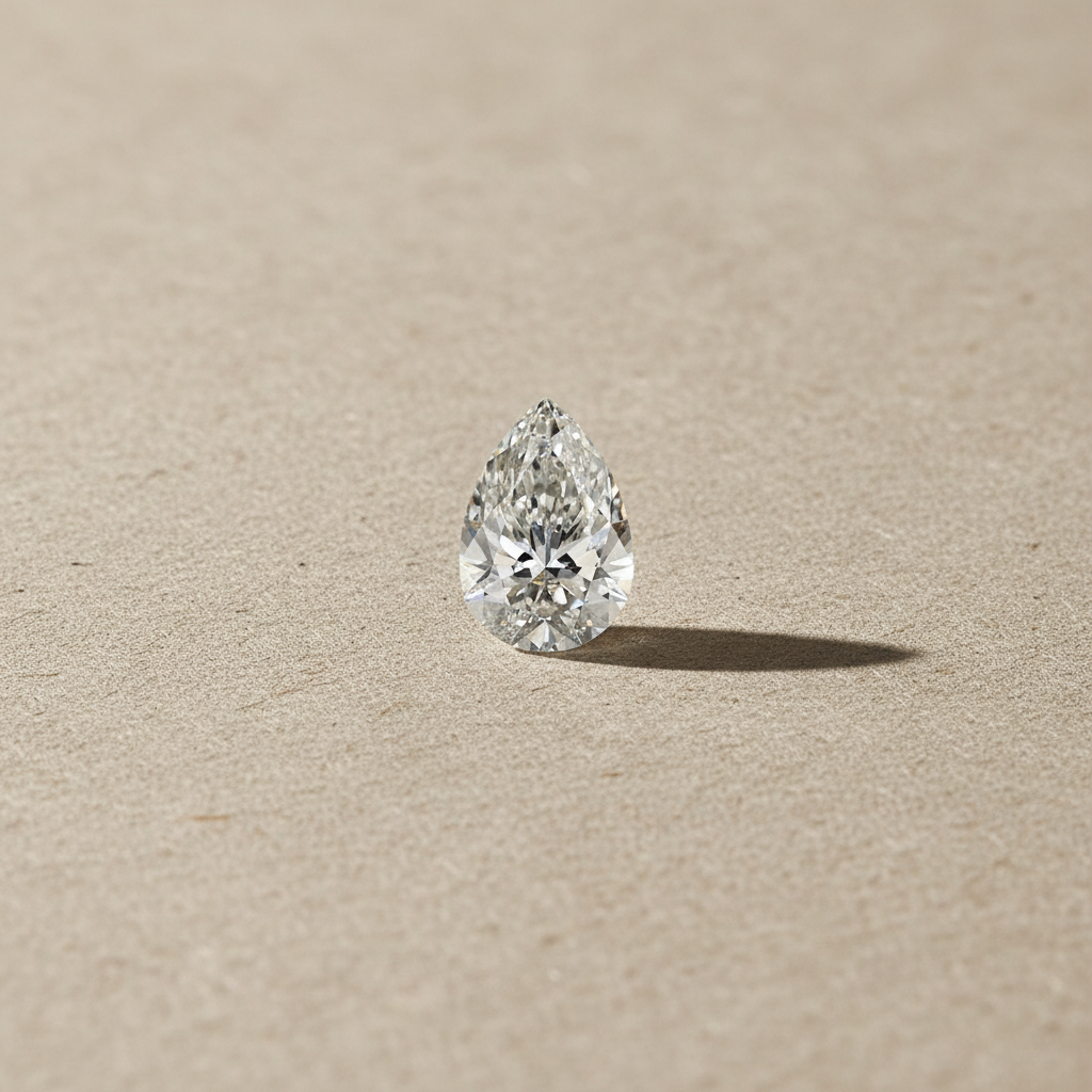 2.09 Carat Pear Cut Lab Grown Diamond VVS2 F Color IGI Certified
