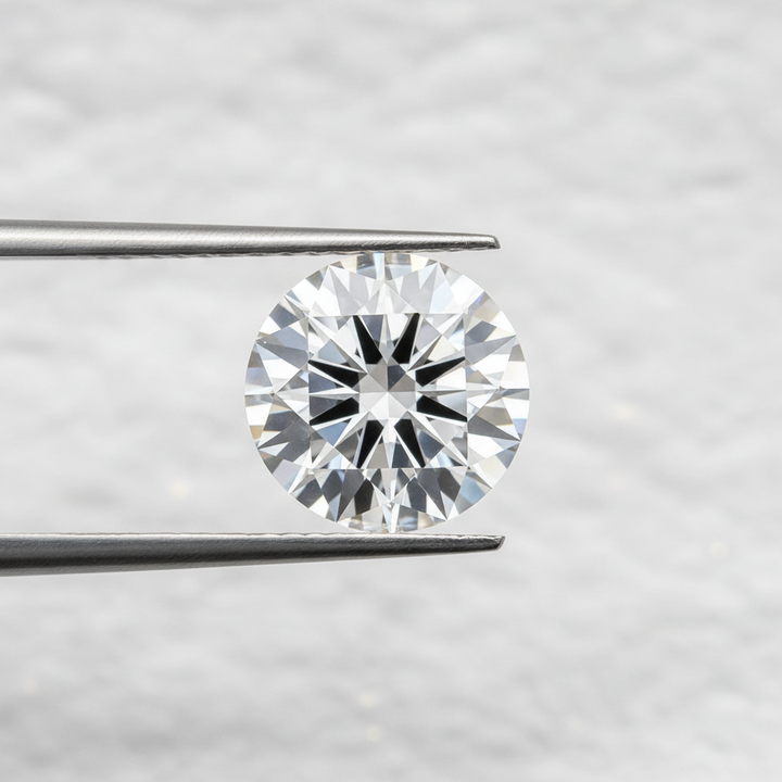 IGI Certified 2.09 Ct F Color VVS1 Round CVD Diamond with 8.33mm Diameter