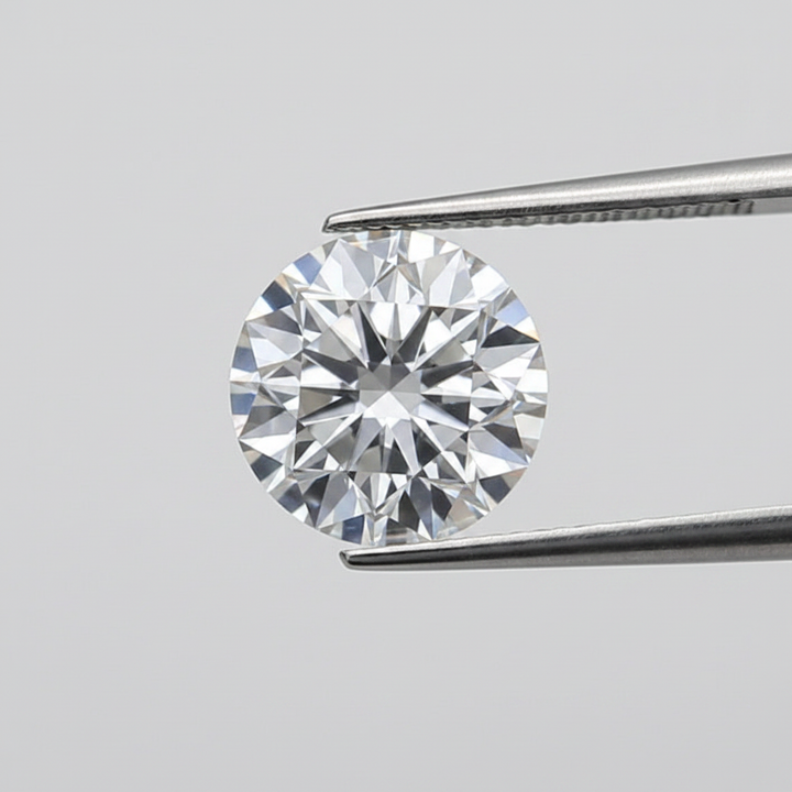 2,09 karaat ronde laboratorium-gegroeide diamant, VS2/F