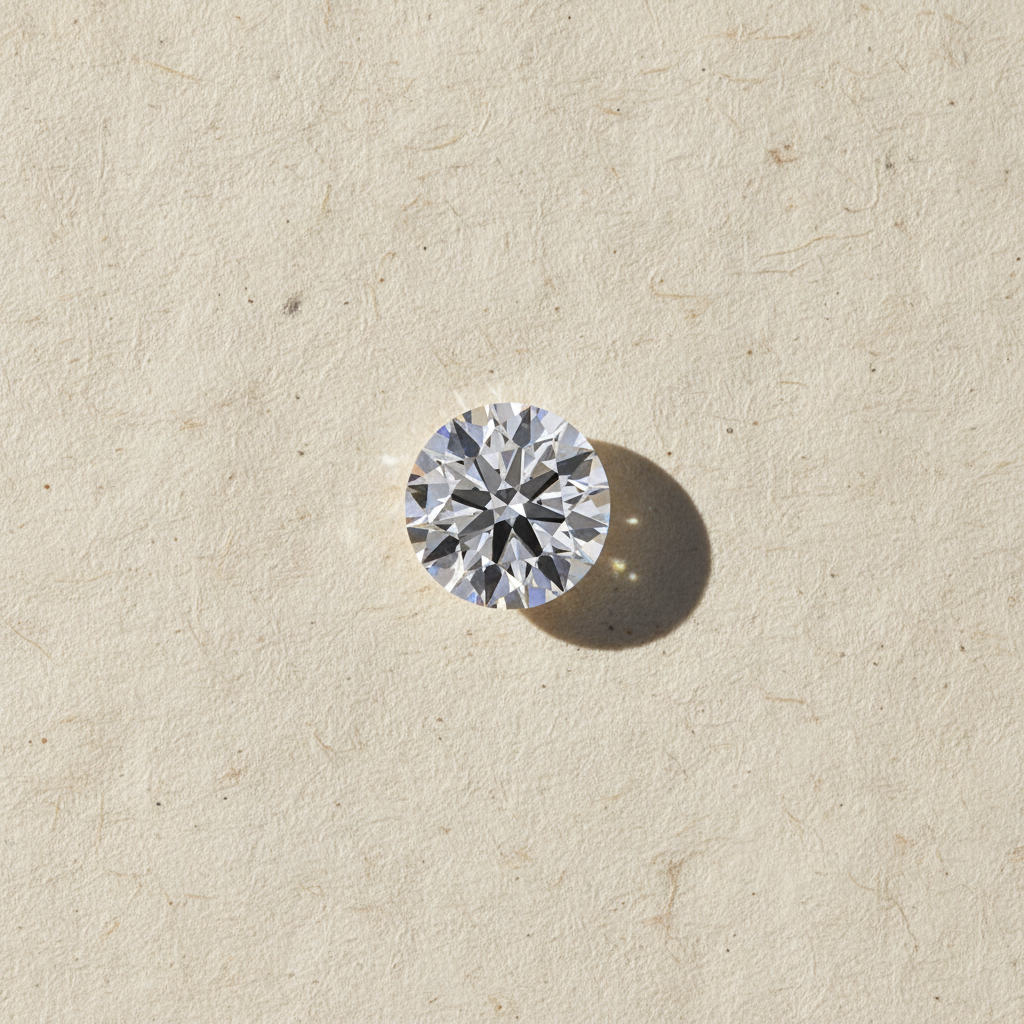 2.09 Carat Round D VVS1 Lab Grown Diamond Ideal Cut IGI Certified