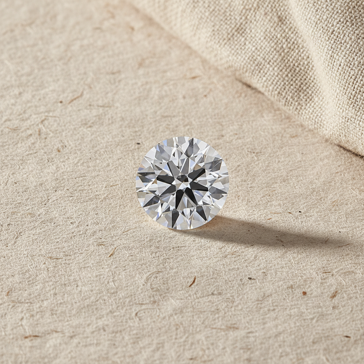 2.09 Carat Round D VVS1 Lab Grown Diamond Ideal Cut IGI Certified