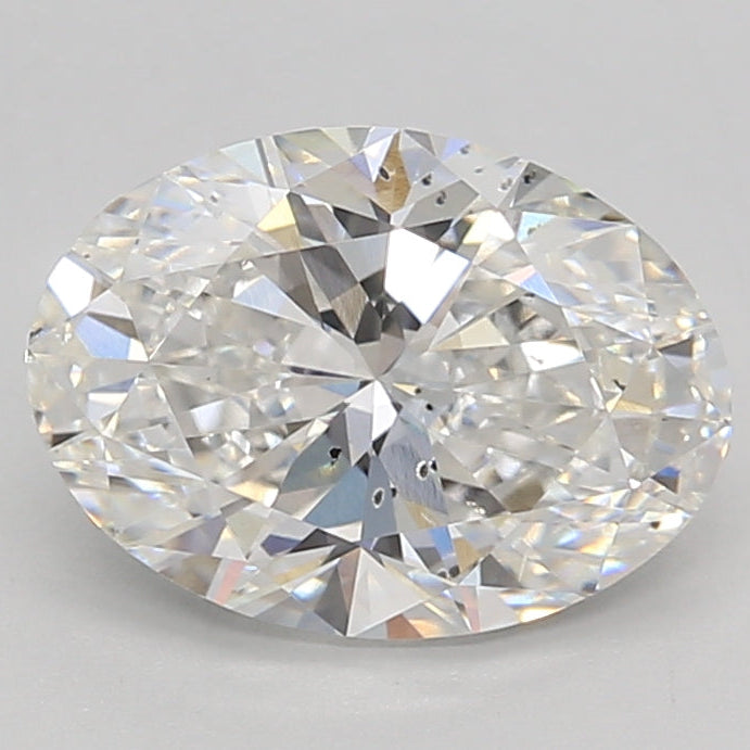 2.0 Carat Oval Cut Lab Grown Diamond SI1 F