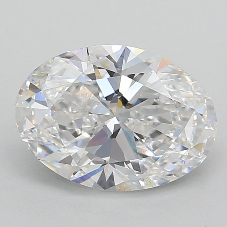 2.0 Carat Oval Cut Lab Grown Diamond VS2 D