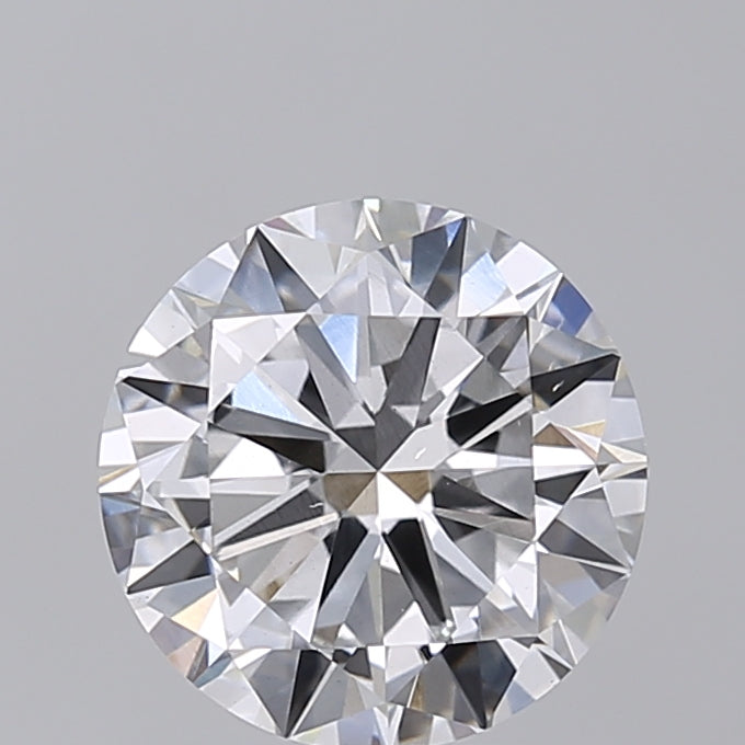 Diamante redondo cultivado en laboratorio de 2,0 quilates VS1 E