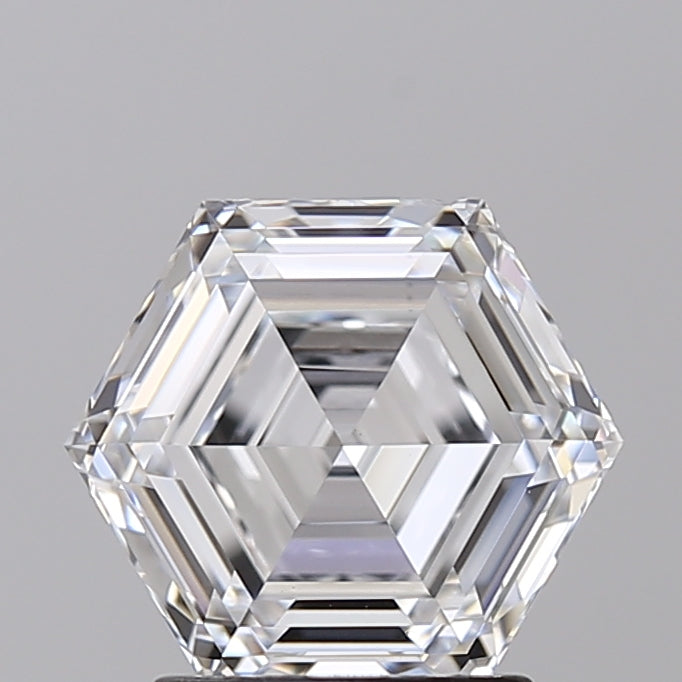 2.10 CT HPHT Lab Grown Hexagonal Cut Diamond, D VS1, IGI Certified