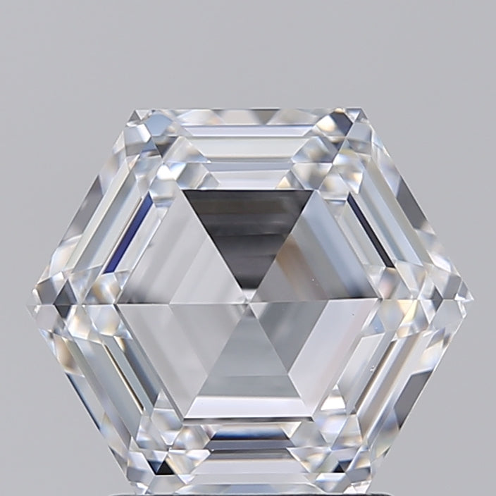 2.10 CT HPHT Lab Grown Hexagonal Cut Diamond, D VS1, IGI Certified