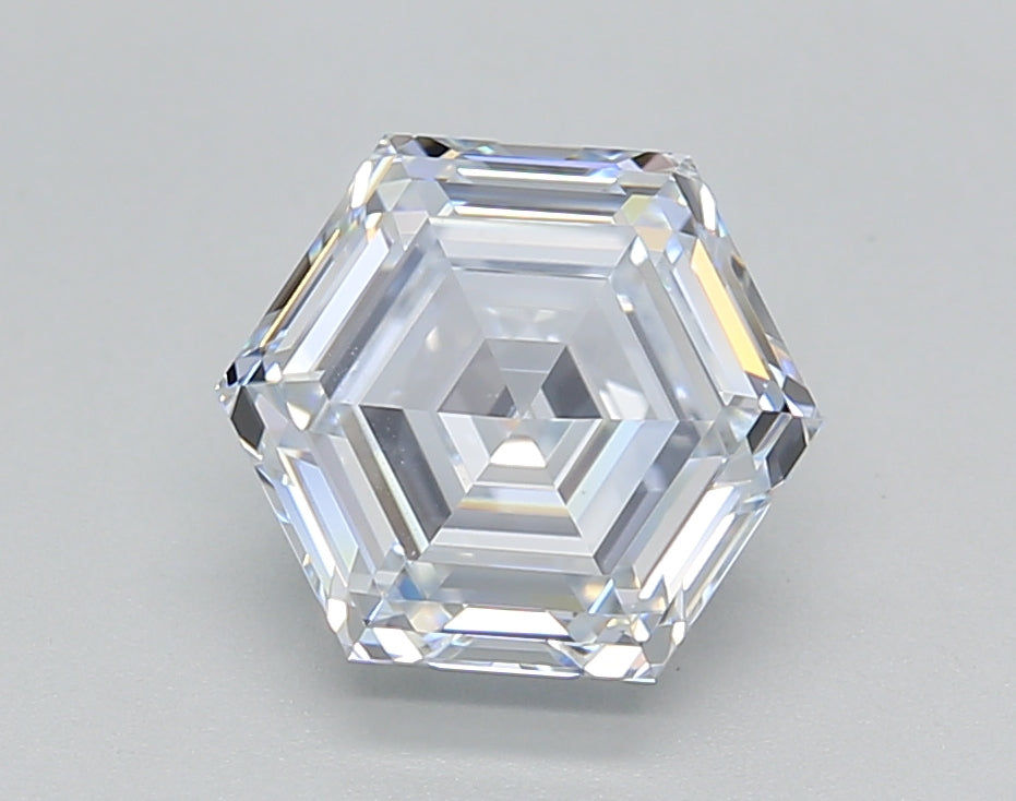 2.10 CT HPHT Lab Grown Hexagonal Cut Diamond, F VS1, IGI Certified