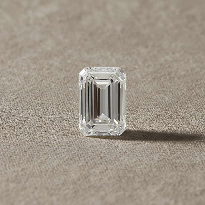 Diamant cultivé en laboratoire taille émeraude de 2,10 carats, VVS1/F
