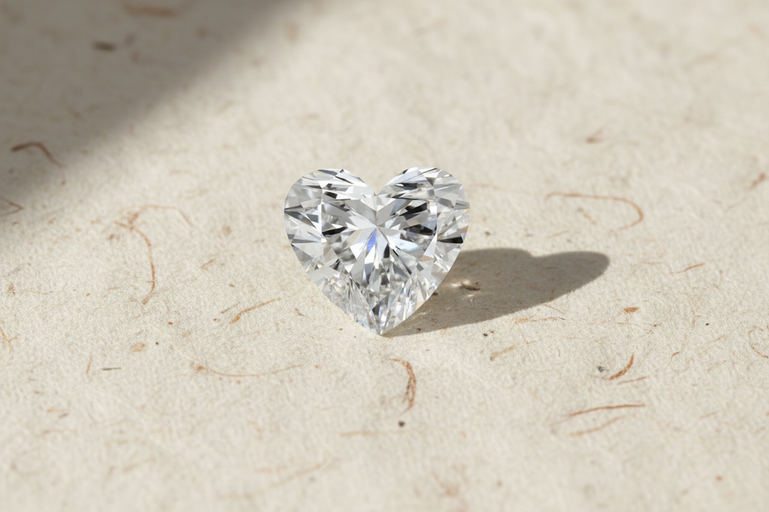 2.10 Carat Heart Cut Lab Grown Diamond VVS1 F Color IGI Certified
