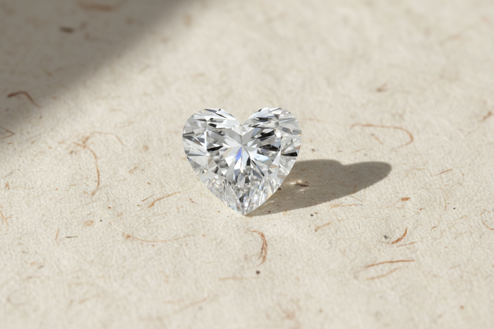2.10 Carat Heart Cut Lab Grown Diamond VVS1 F Color IGI Certified
