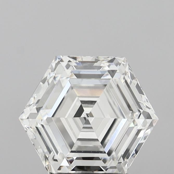 2.10 Carat Hexagonal Cut Lab Grown Diamond VVS2E