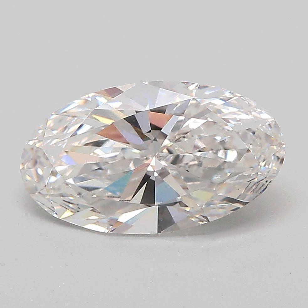 2,10 Karat Moval Lab Grown Diamond VVS2 E