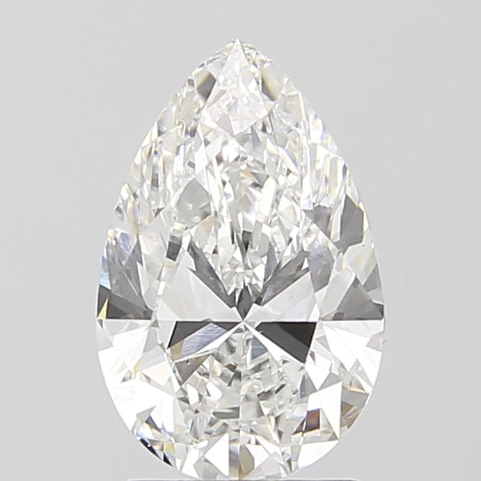 2,10 Karat birnenförmiger, im Labor gezüchteter Diamant VS1 E