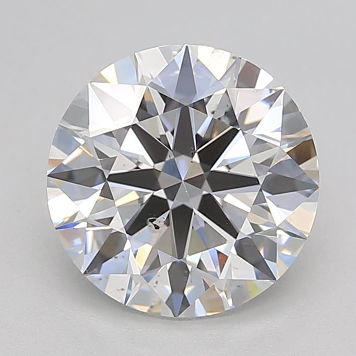Diamante redondo cultivado en laboratorio de 2,10 quilates SI1 E