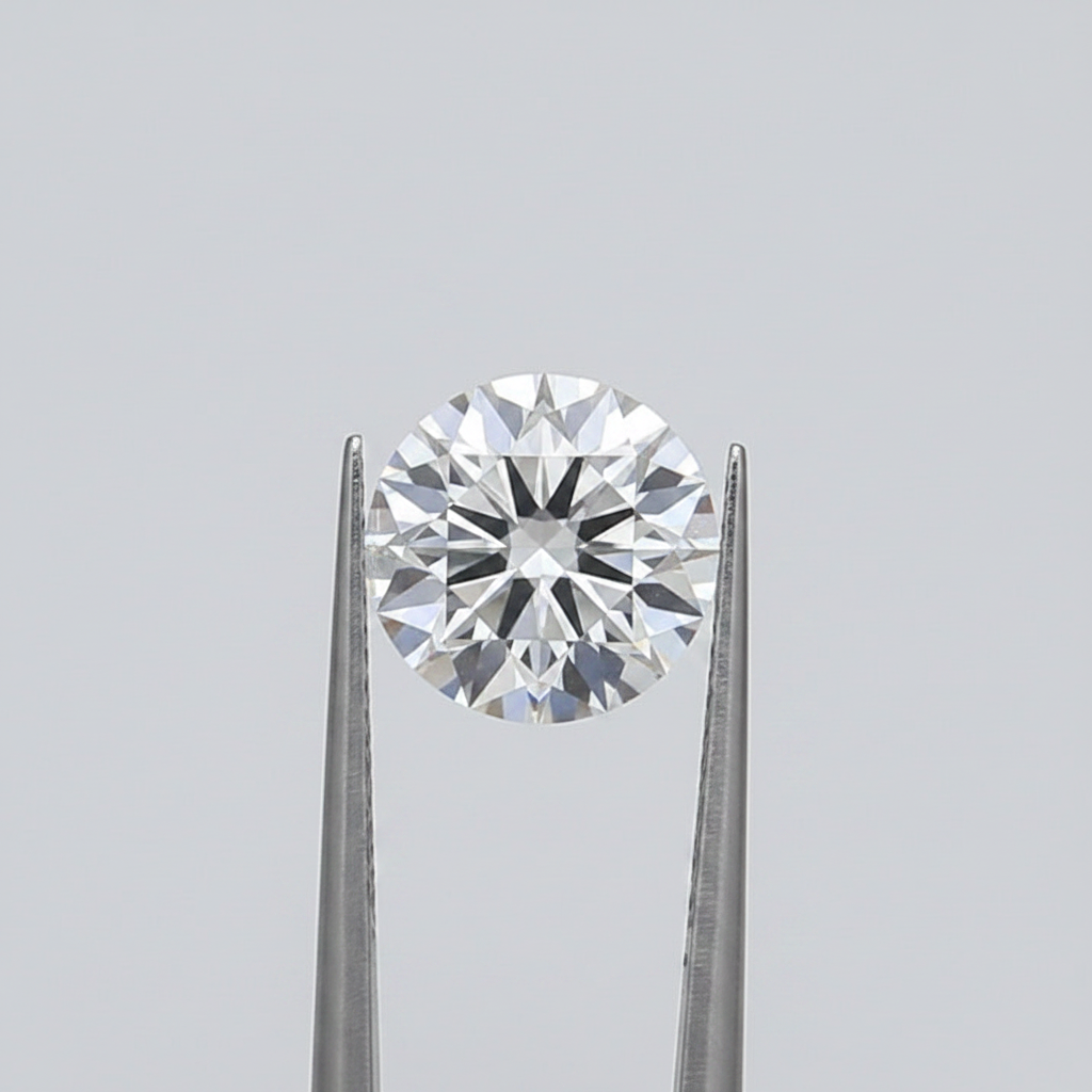 GIA Certified 2.10 Ct E Color SI1 Round CVD Lab Grown Diamond