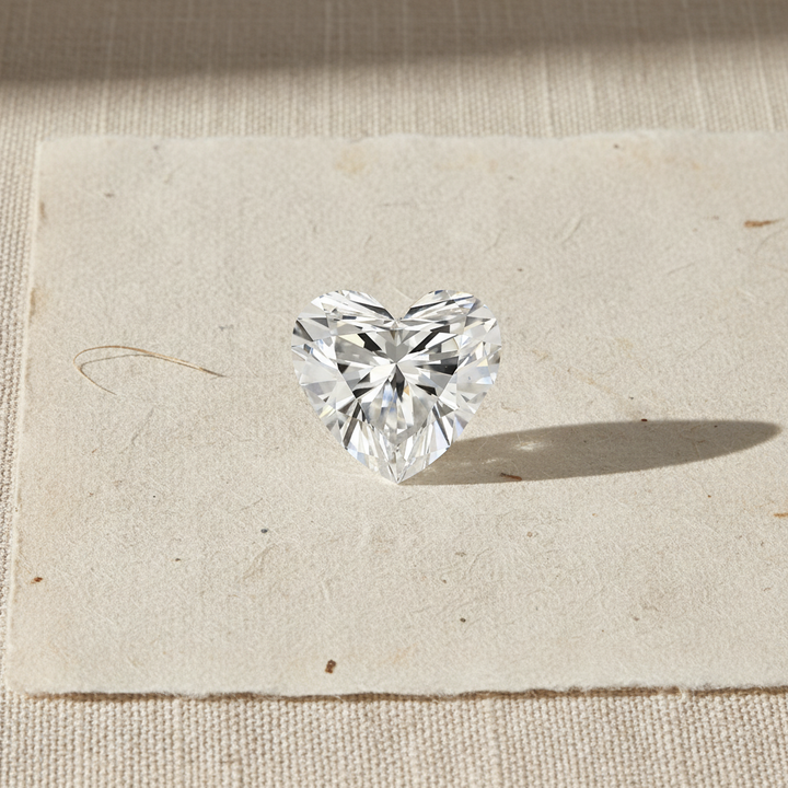 2.12 Carat Heart Cut Lab Grown Diamond VS1 F Color IGI Certified
