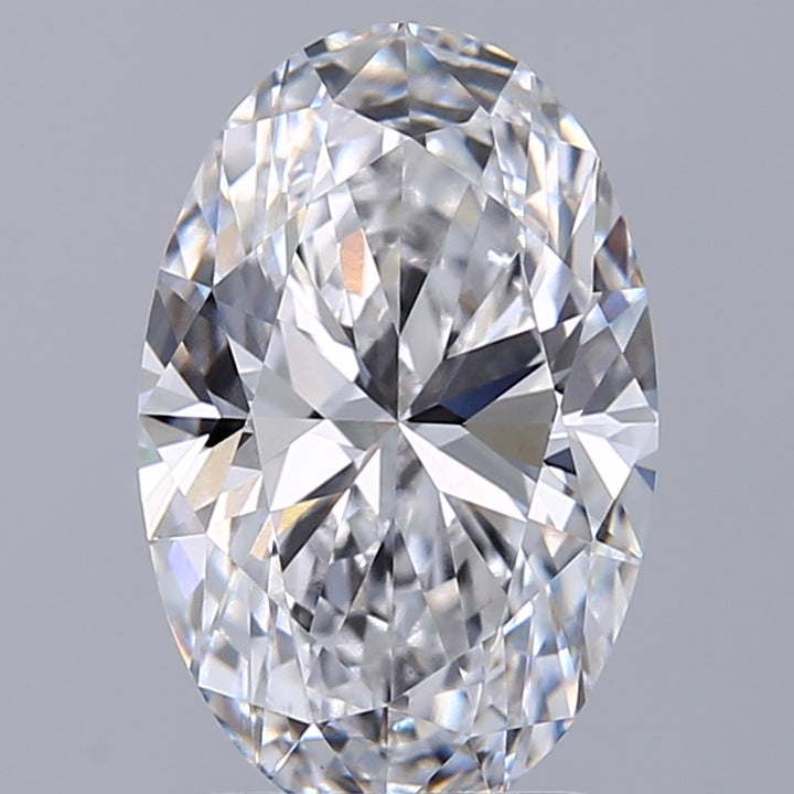 2,12 karaat ovale lab-grown diamant VVS2 D
