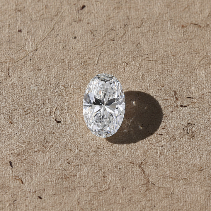 2,12 karaat ovale lab-grown diamant, VVS2/D