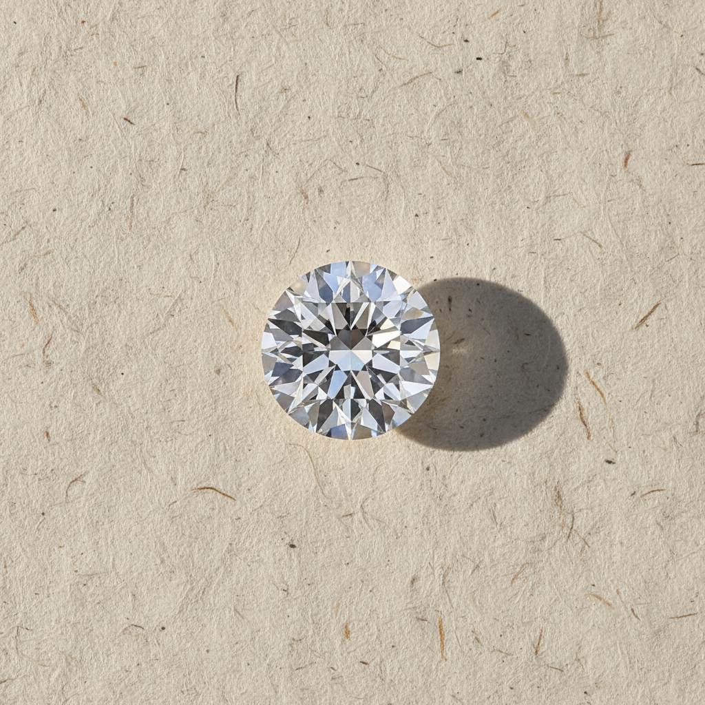 2.13 Carat Round F VS2 Lab Grown Diamond Excellent Cut IGI Certified