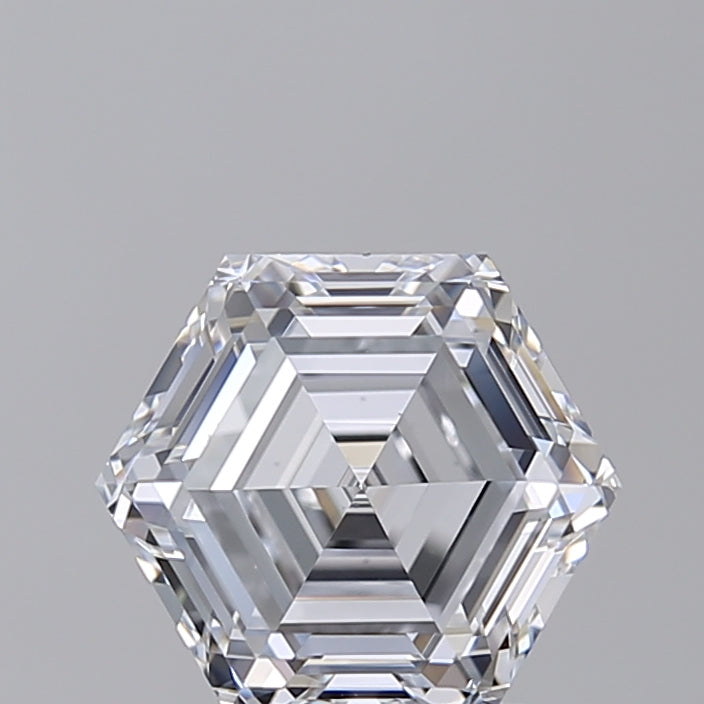 2.15 CT HPHT Lab Grown Hexagonal Cut Diamond, E VS1, IGI Certified