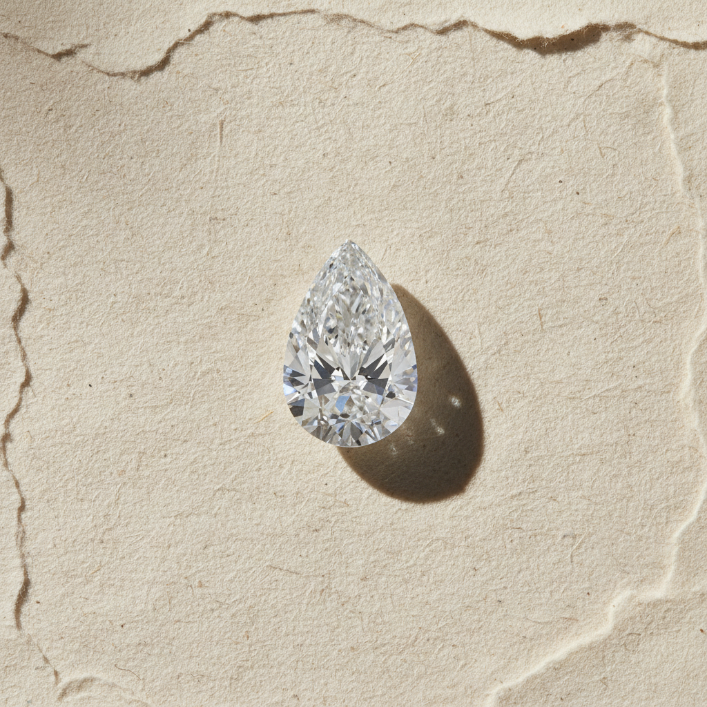 2.15 Carat Pear Cut Lab Grown Diamond VS2 E Color IGI Certified
