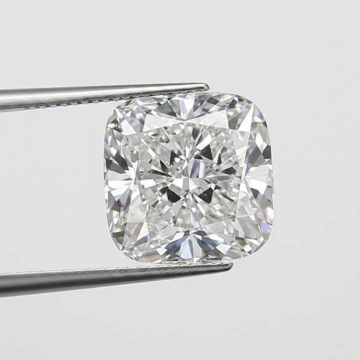 Diamant cultivé en laboratoire taille coussin de 2,16 carats, VVS2/E