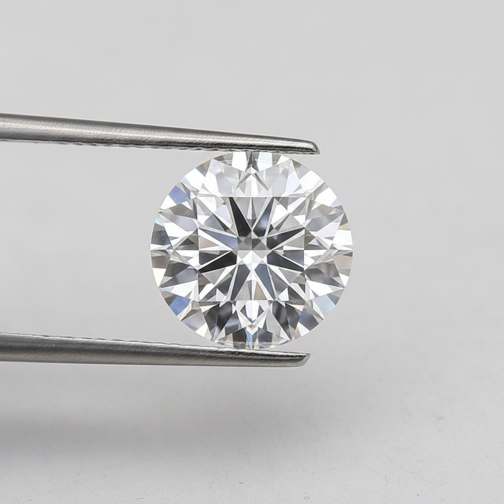 IGI Certified 2.10 Ct F Color VS1 Round CVD Lab Grown Diamond