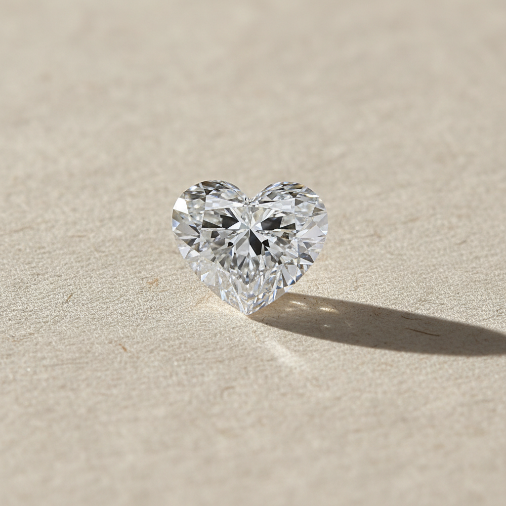 2.20 Carat Heart Cut Lab Grown Diamond VVS1 D Color IGI Certified
