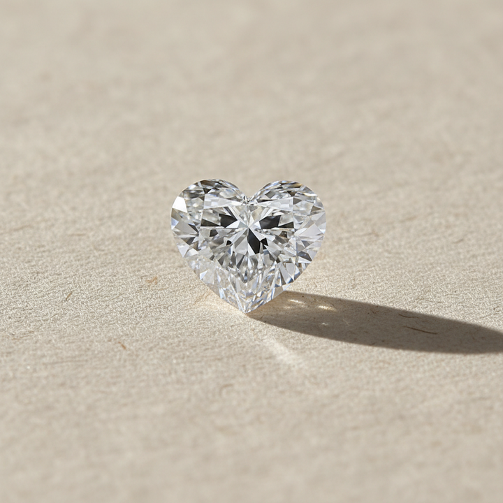 2.20 Carat Heart Cut Lab Grown Diamond VVS1 D Color IGI Certified
