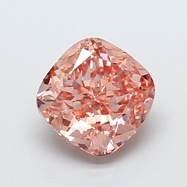 2,21 karaat kussen vierkant Lab Grown Diamond VS1 Fancy Intense Pink