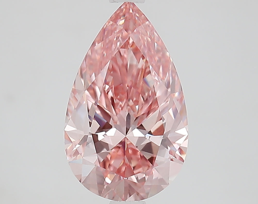 2,22 Karat Labordiamant im Birnenschliff VS1 Fancy Vivid Pink