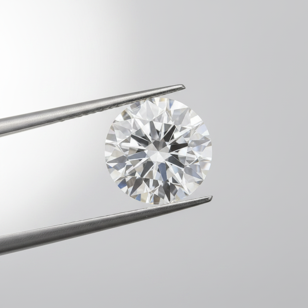 IGI Certified 2.22 Ct D Color VVS1 Round CVD Diamond with 8.41mm Diameter