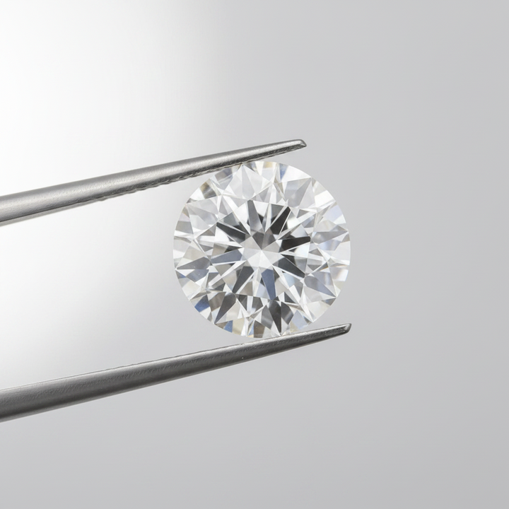 IGI Certified 2.22 Ct D Color VVS1 Round CVD Diamond with 8.41mm Diameter
