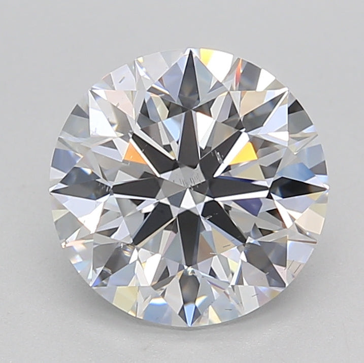 Diamante redondo cultivado en laboratorio de 2,24 quilates SI1 E