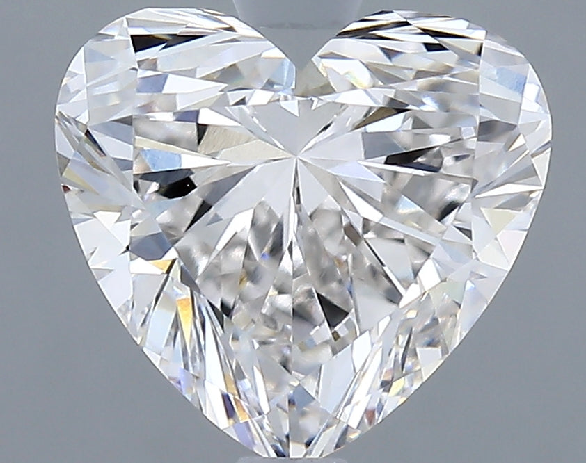 Diamante cultivado em laboratório de coração de 2,25 quilates VVS1 F