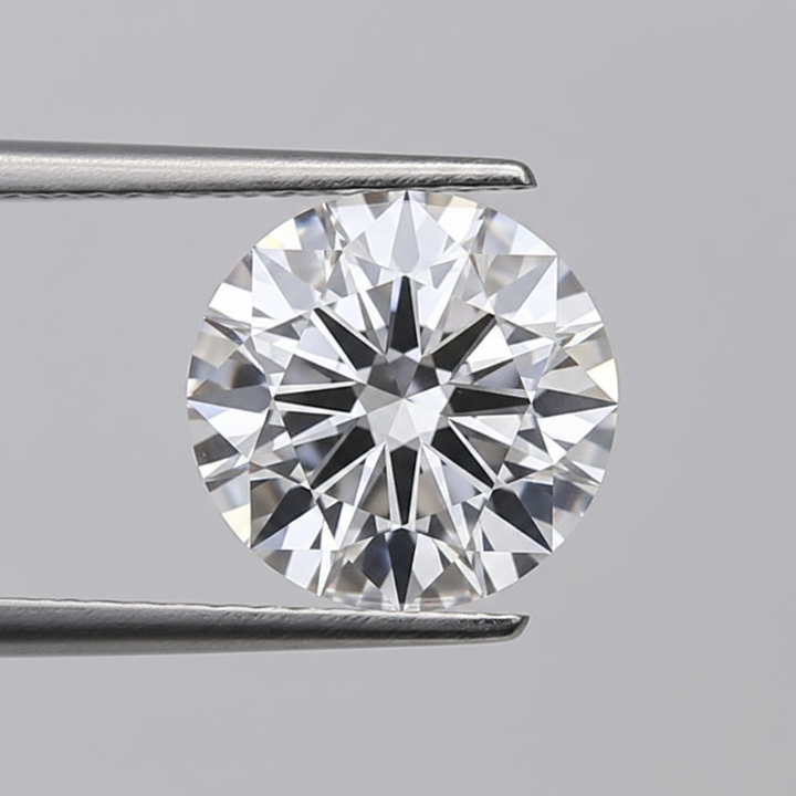 IGI Certified 2.20 Ct D Color VVS1 Round HPHT Lab Grown Diamond