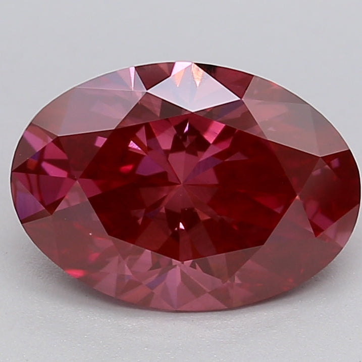 2.2 Diamante cultivado en laboratorio de talla ovalada VS2 FANCY ROSA PROFUNDO