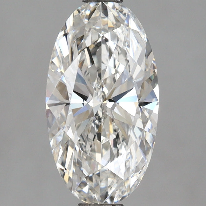 Diamante cultivado em laboratório Moval de 2,30 quilates VS1 F